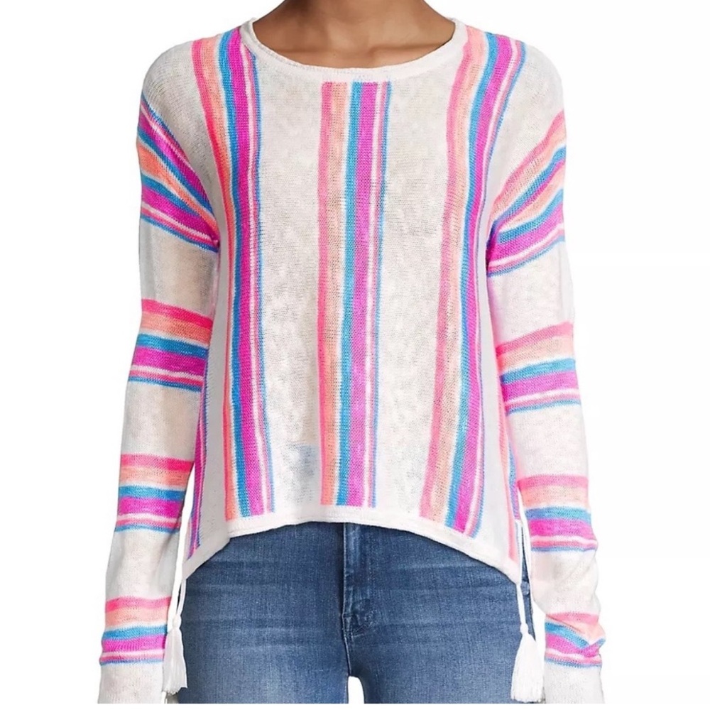 LILLY PULITZER Rozalia Stripe Cotton Sweater